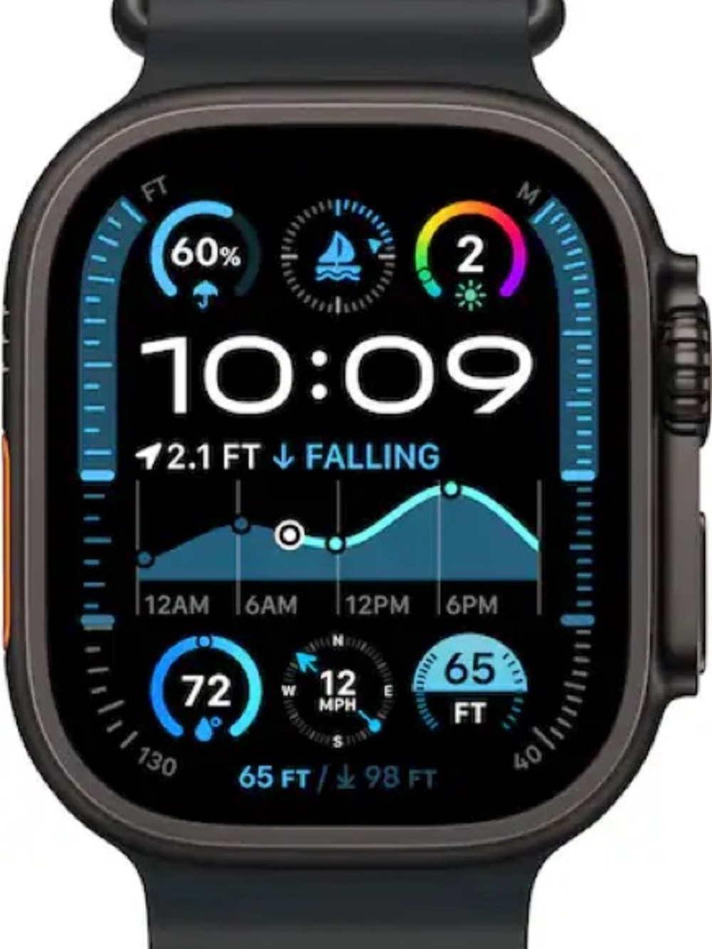 NWT Apple Watch Ultra 2 GPS + Cellular 49 mm Alpine Loop-Black